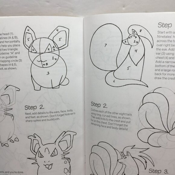 Vintage Nintendo 1996 You Can Be A Pokemon Master Artist Draw Characters Zalme - Picture 5 of 6